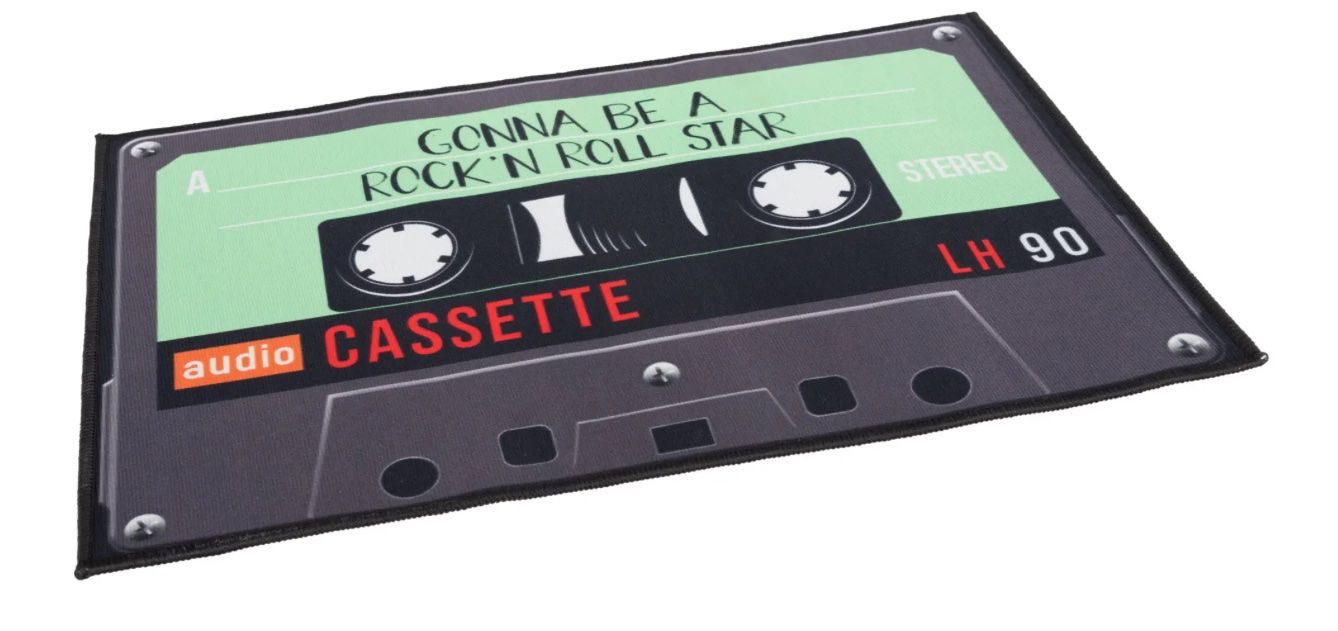 Bodenmatten: Türmatte Music-Cassette  Robuste Schmutzfangmatte – Neu und originalverpackt aus Bülach von StoreInShopSwiss 2