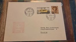 1940 Tag der Briefmarke Sonderstempel Luzern Postautomobil