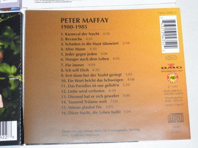 CD: 4CD's - Peter Maffay, Aqualung, Kagermann, Blusbuef – Usato da Unterbäch venduto da xazuq 5