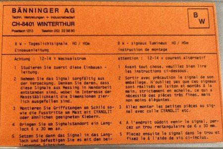 Modellini di ferrovie: 4 Bänninger SBB H0 Lichtsignale – Nuovo (secondo la descrizione) da Winterthur venduto da Schnauz46 4