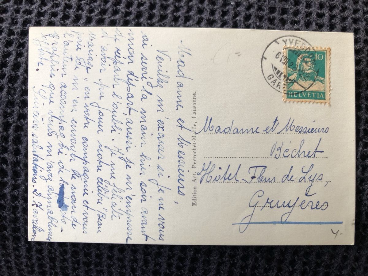 Cartoline postali: Ansichtskarte Yverdon – Usato da Näfels venduto da fritzjk 1