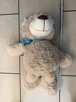 Plüschtier Nici Bär beige mit blauem Band 70cm guter Zustand