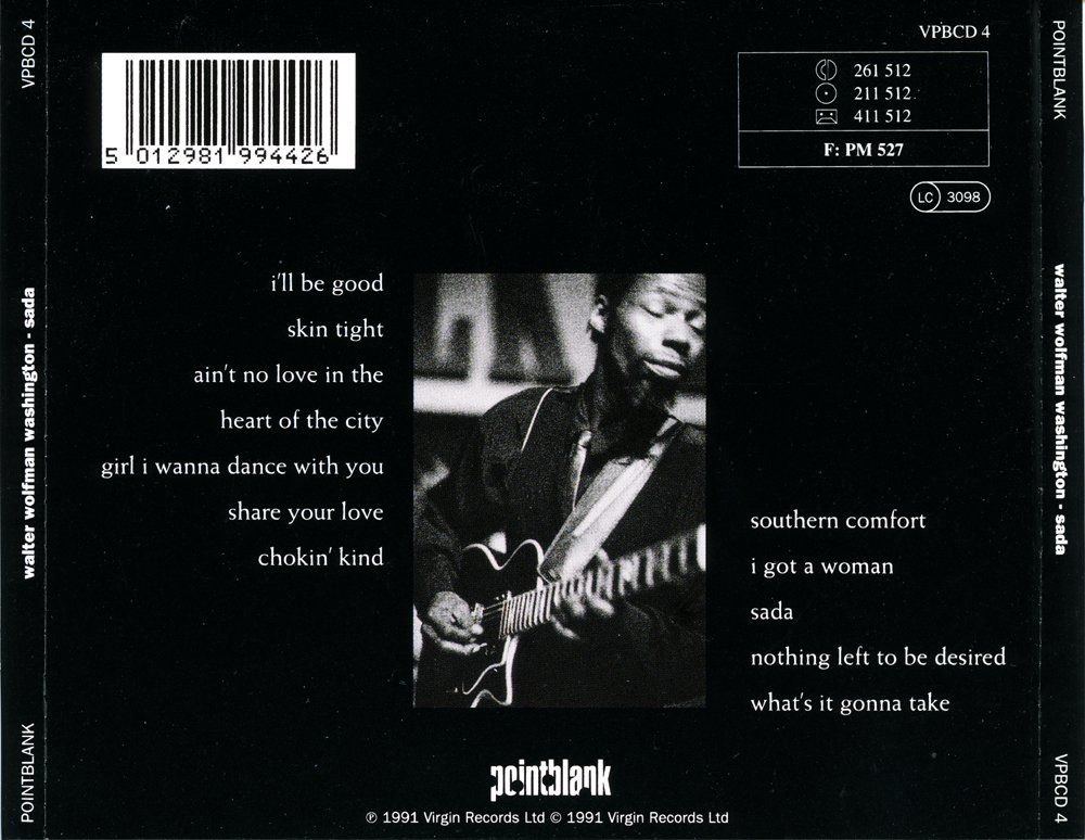 CDs: Blues CD: Walter "Wolfman" Washington "Sada" (Pointblank) – D'occasion à Hochfelden par mue_lhm9 2