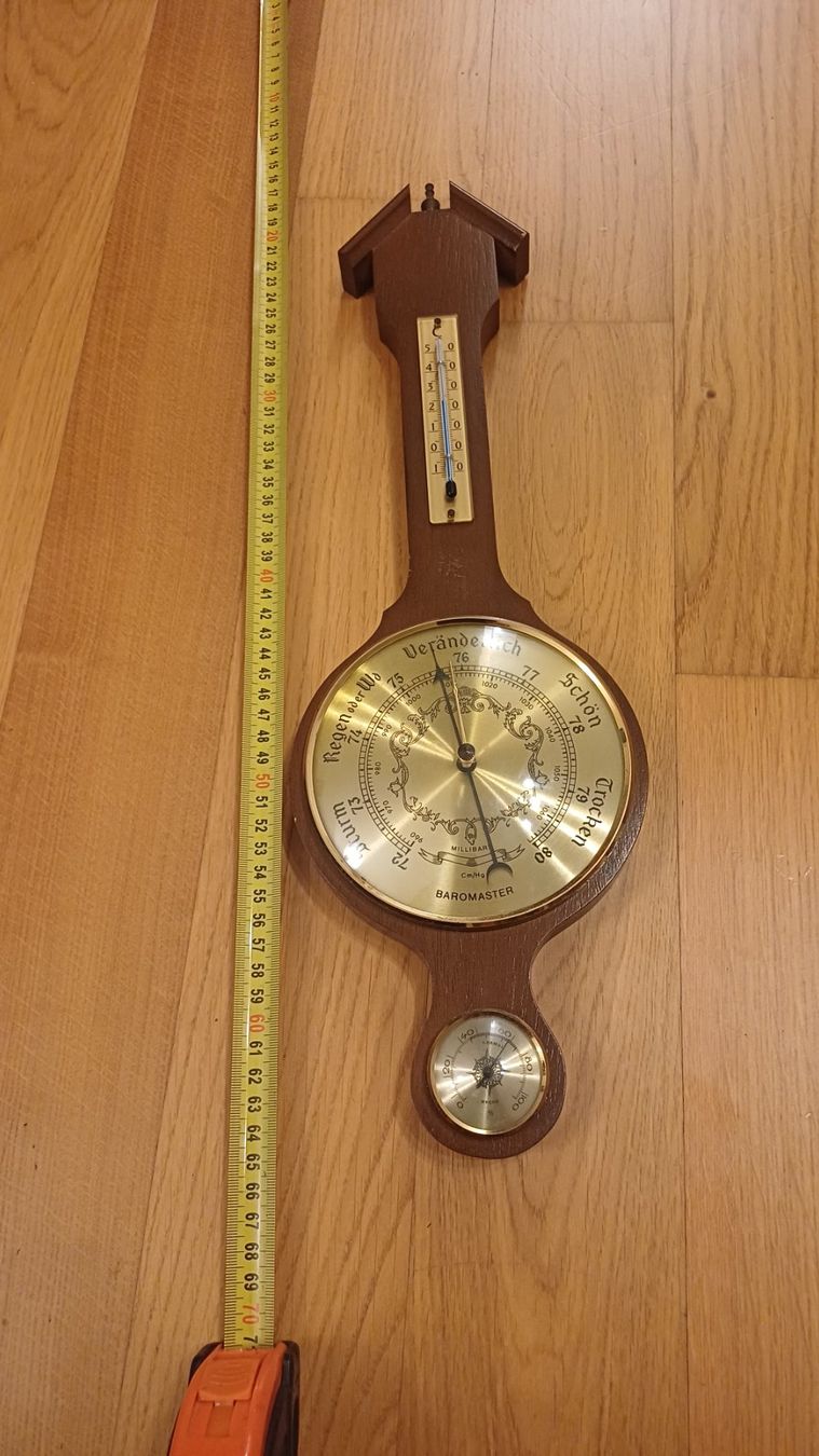 Altro per la casa: Barometer/Thermometer "Bargmaster" Wandbehang, Vintage – Usato da Oberneunforn venduto da Bumbam 2