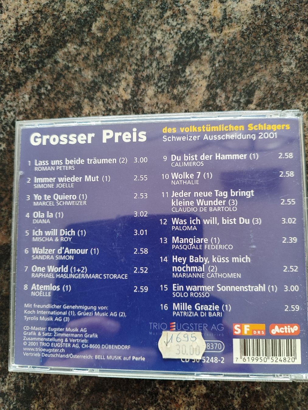 CD: CD, Grosser Preis des volkstümlichen Schlagers – Usato da Madiswil venduto da marmotte63 1