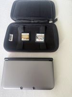 Nintendo 3DS XL grau mit Spielen und Tasche