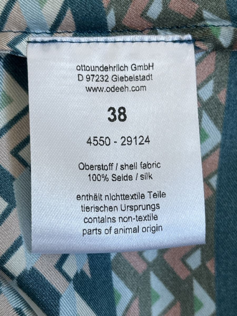 Odeeh Blusen: Langarmbluse ODEEH Grösse 38 Seide bunt – Gebraucht aus Zürich von Kleanthy 3