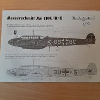 D 142 ... Me Bf 110 C/D/E ... MSAP 7213 ... Decal