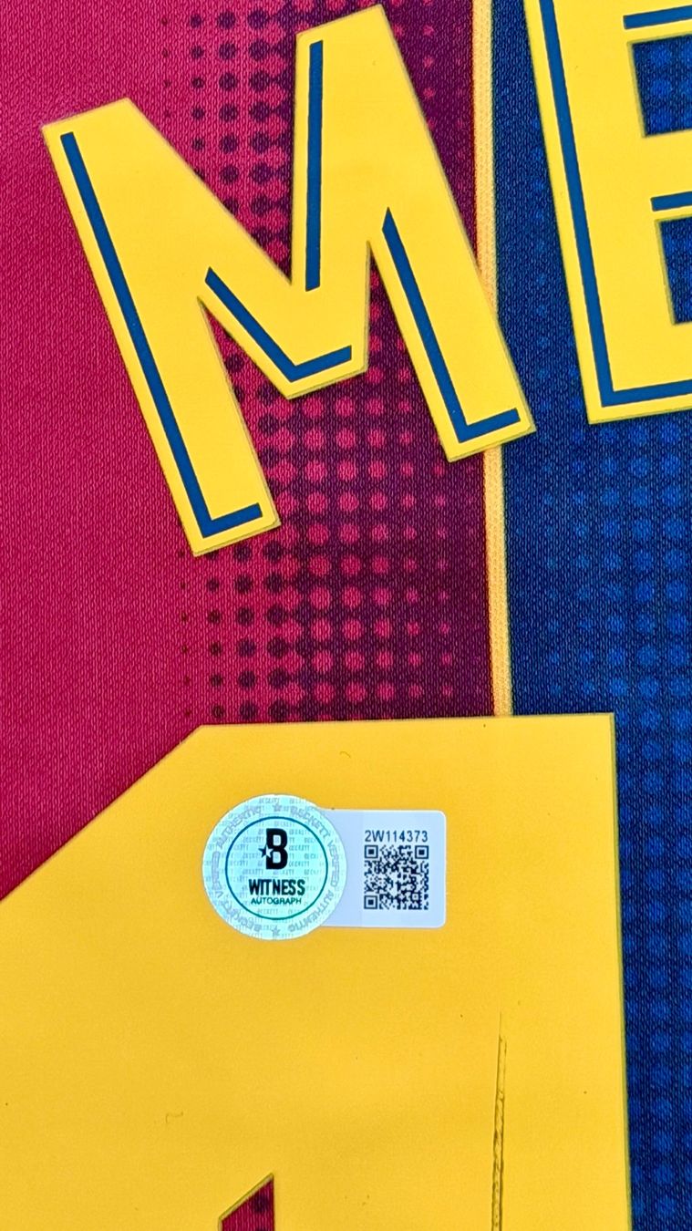 Autografi: Messi Original Autogramm Barcelona Trikot Beckett BAS – Nuovo e nell'imballaggio originale da Bachenbülach venduto da inn_5kmg 2