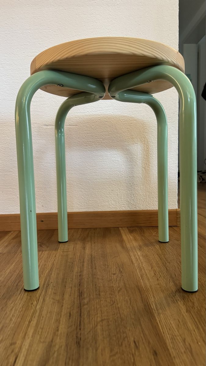 Ikea Sgabelli: DOMSTEN Hocker IKEA mit Holz-mintgrün.  – Nuovo (secondo la descrizione) da Bubikon venduto da hachia888 8