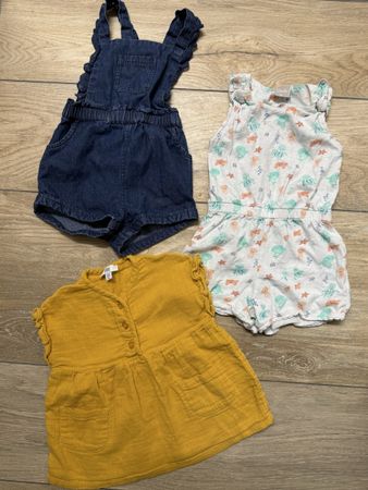 2x Overall + Oberteil für Mädchen Größe 86 La Redoute 🎀