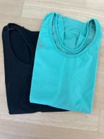 Crane - Top+Tanktop - S - black+petrol - Thermo - 2er Set