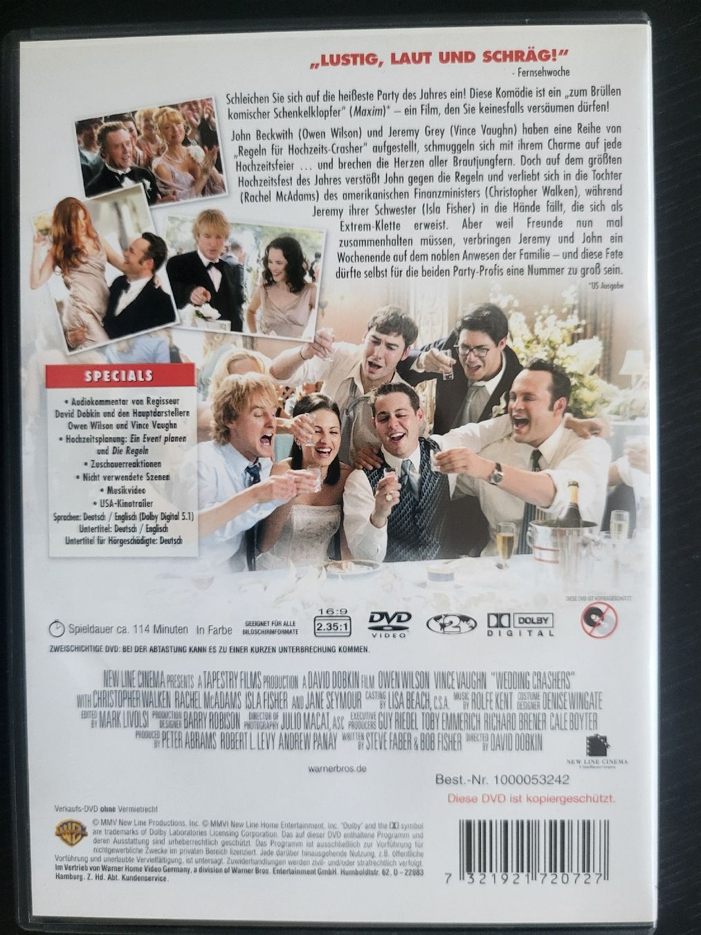 Tutti i DVDs: Die Hochzeits-Crasher guter Zustand – Nuovo (secondo la descrizione) da Lausen venduto da EisAmStiel 1