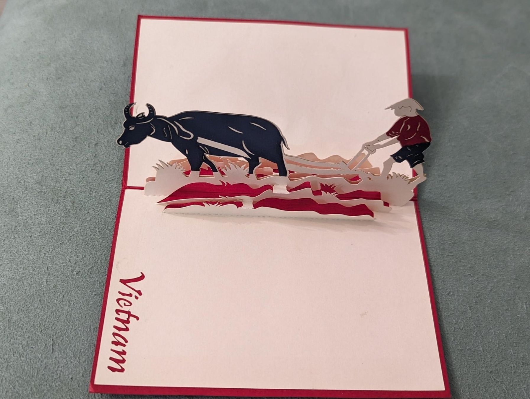 Cartoline postali: Vietnam  3 cards ,hand made – Usato da Porrentruy venduto da jmbechir 1
