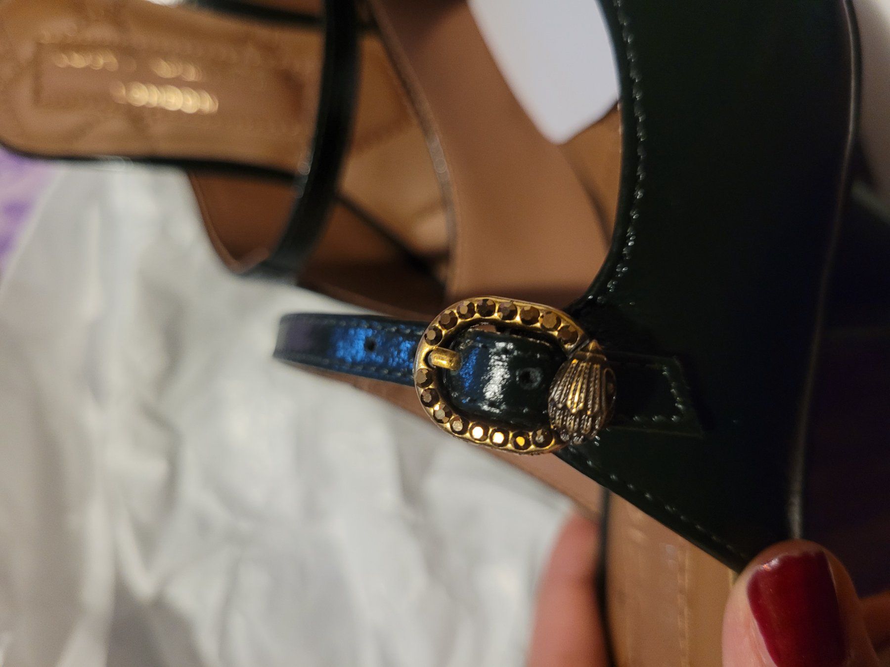 Kurt Geiger Damenschuhe: Kurt Geiger Leder Mary Jane Mule Heels – Neu und originalverpackt aus Zürich von vic_w2tl 2