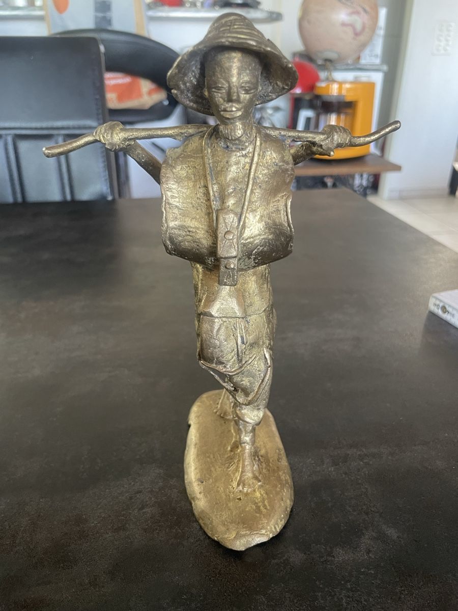 Figuren: Statuette Sage Africain en Bronze Technique Cire Perdue – Gebraucht aus Vallamand von Bricbracbroc82 4
