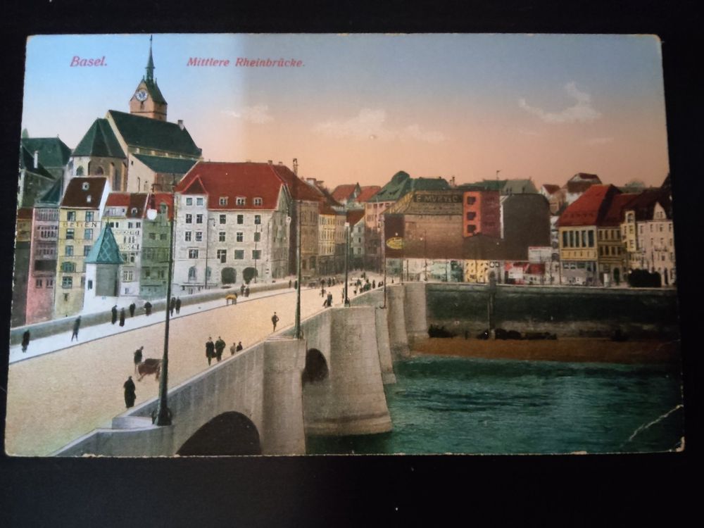 Rabatt! Cartolina Mittlere Rheinbrücke - Basel non viaggiata (Usato) a ...