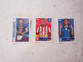 Topps Champions League marquinios ,williams , pedro 2024/25