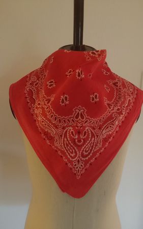 Baumwolltuch quadratisch rot