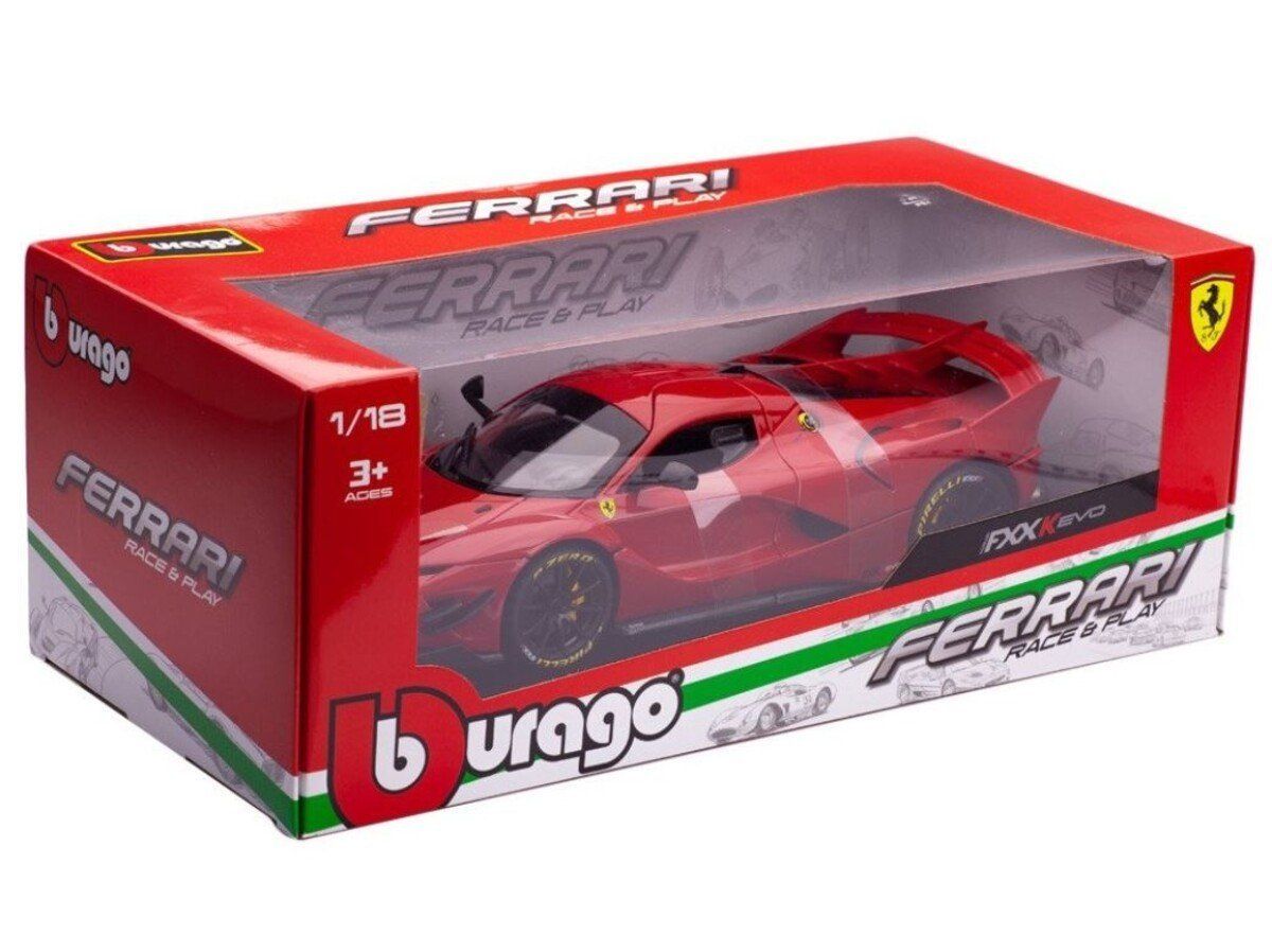 BBURAGO – Ferrari FXX-K Evo Hybrid 1:43 – Modèle Collector Rosso Corsa – Pour Fans De Voitures !