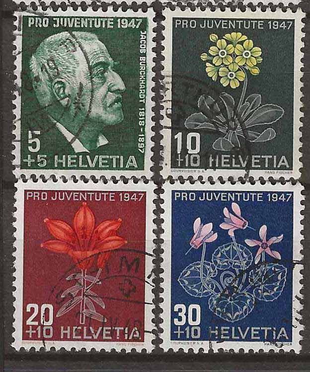 Tutti i francobolli: PJ047- Pro Juventute 1947 obl. – Usato da Trélex venduto da Phil_Albert