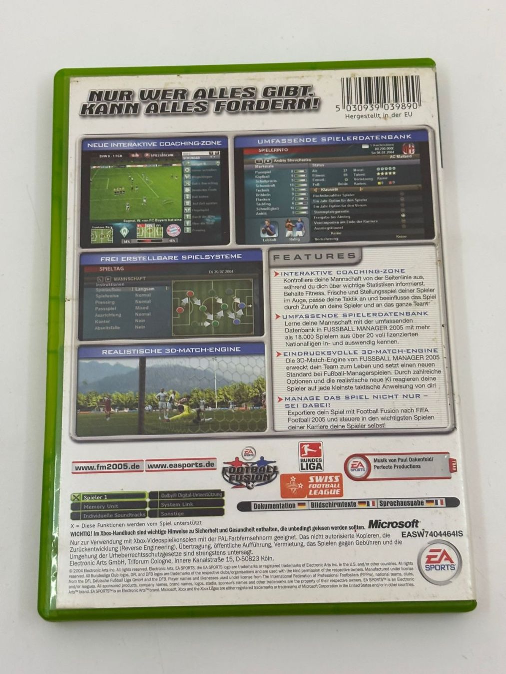 Giochi: Fussball Manager 2005 (XBOX) – Usato da Herisau venduto da Seyashop1 2