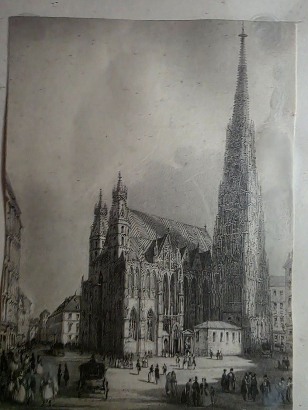 Poster & Bilder: antikes Bild St. Stephans Kirche Wien – Gebraucht aus Walterswil BE von Lonitti 1