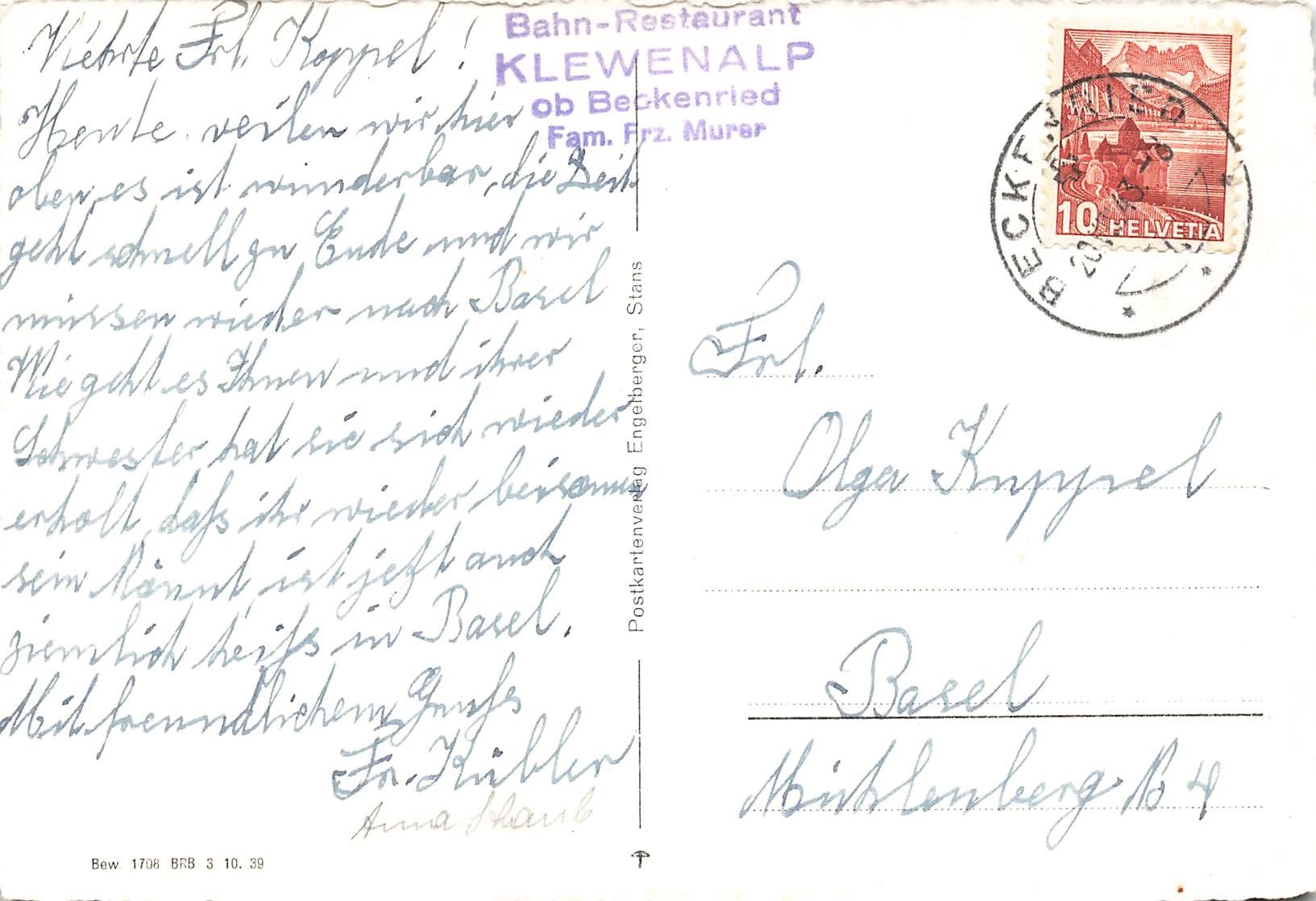 Cartes postales: Auf klewenalp – D'occasion à Biasca par Blenio71 1