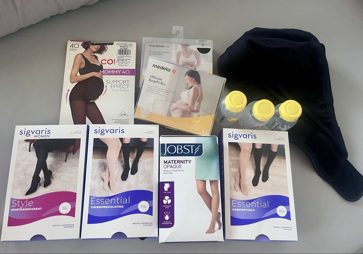 Kleiderpakete: Maternity Compression Stockings & Nursing Bra Bundle  – Gebraucht aus Oberriet SG von fri_88n2