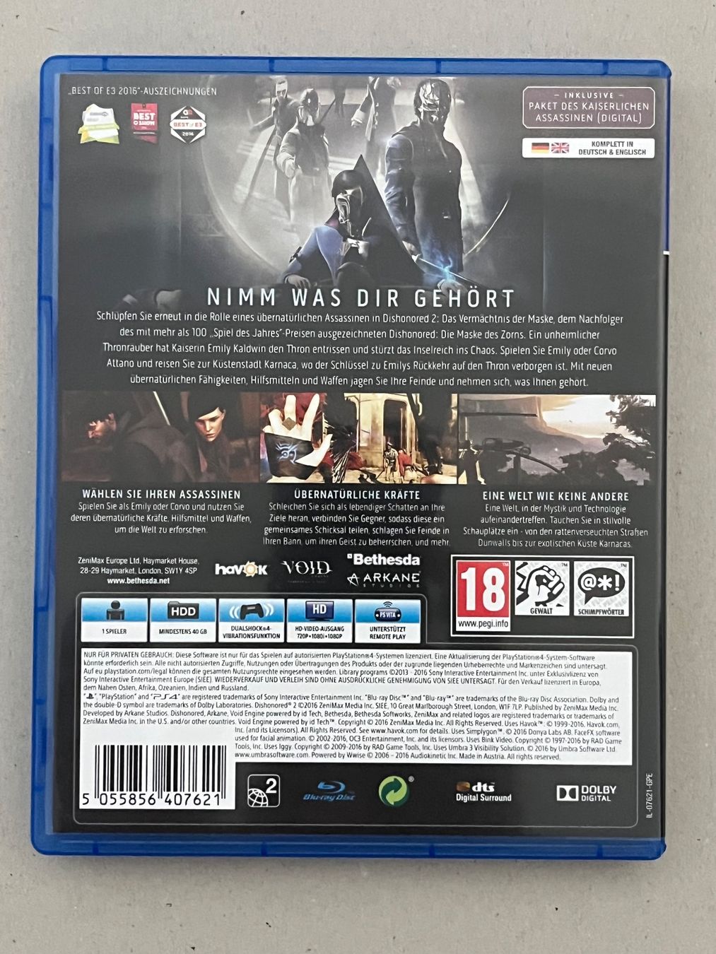 Giochi: Dishonored 2 – PS4 – Usato da Alterswil FR venduto da czRtdXg 1