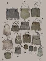 Besondere Sammlung 17 Vintage Silber Taschen Ende 19/Anfan20