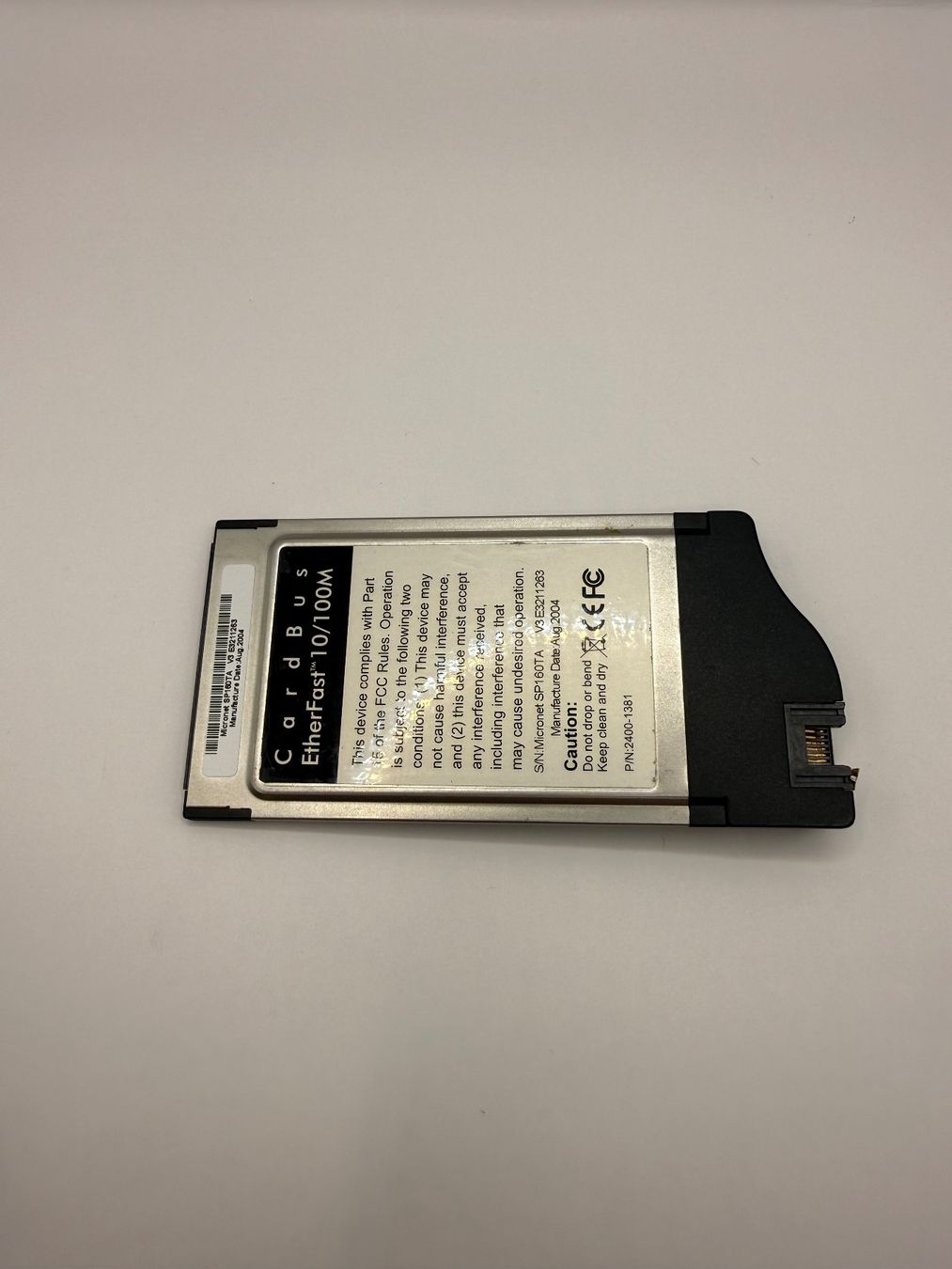 Unità & Adattatore: MICRONET 10/100M ETHERNET 32 BIT PCMCIA – Usato da Dietikon venduto da gab_qz7y 1