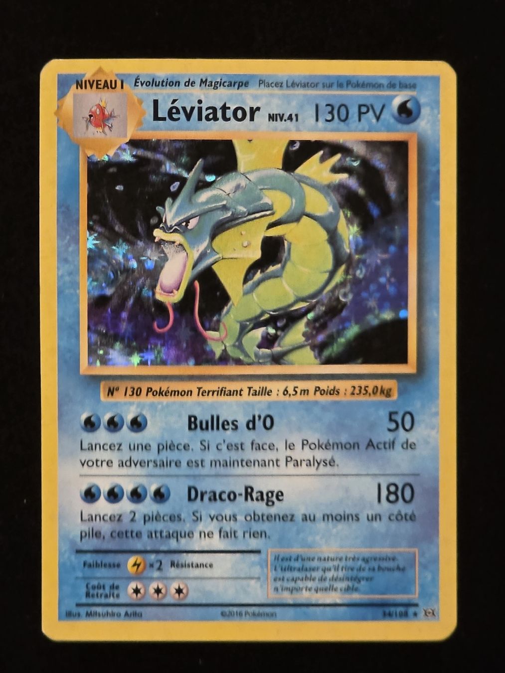Pokémon Sammelbilder & Trading cards: Carte Pokémon Léviator 2016 – Gebraucht aus Le Lignon von Nathium
