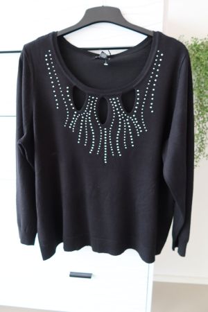 Damenshirt mit glänzender Applikation, Grösse 3XL - NEU