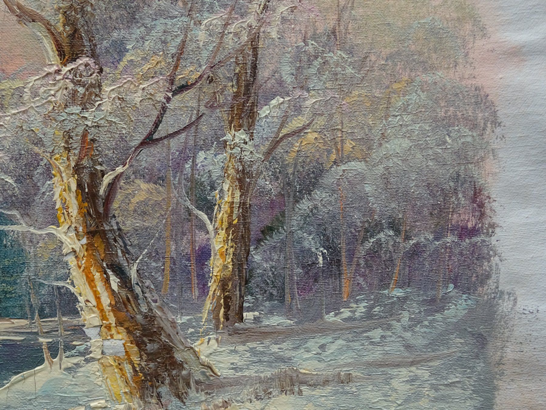 Dipinti: Vintage Landschaft Wald / Bob Ross - Style – Usato da Esslingen venduto da eintagammeer 3