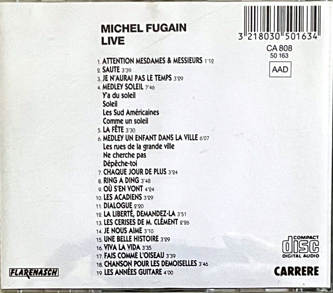 CD: Michel Fugain - Live – Usato da Savagnier venduto da Ne2065 1
