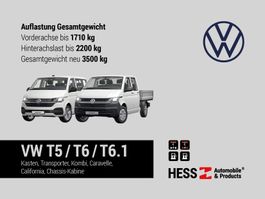 Auflastung Gesamtgewicht 3500kg VW T5/T6/T6.1 Kasten/Chassis