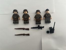 Ww2 Klemmbaustein Minifiguren Deutsche Soldaten mit Tarnung