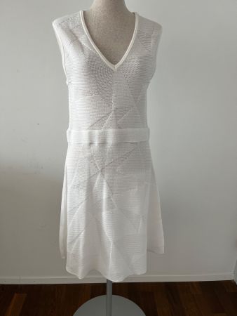 M MISSONI Kleid Gr. 38 (ital. Gr. 46) weiss - neu