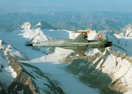 TIGER II F-SE au dessus du Glacier d'Aletsch