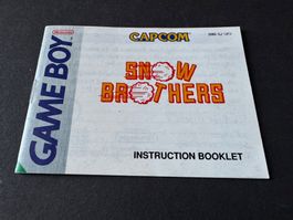 ANLEITUNG FÜR SNOW BROTHERS NINTENDO GAME BOY
