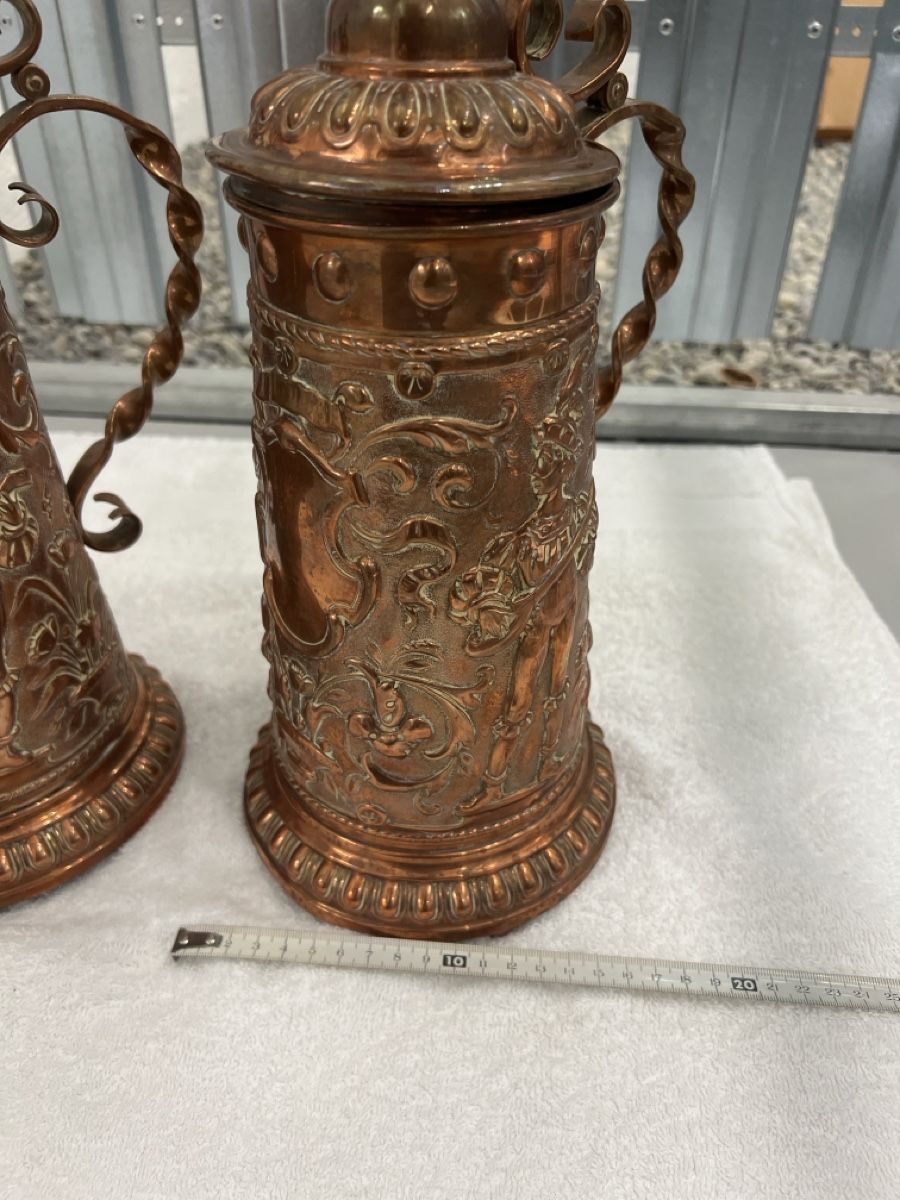 Tutte le decorazioni: Antike Bierkrüge aus Kupfer, wunderschöne Details! – Usato da Zürich venduto da Privat_13 5