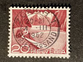 Schweiz 1962 Stausee 20 Vollstempel ZÜRICH 1 4.III.1962