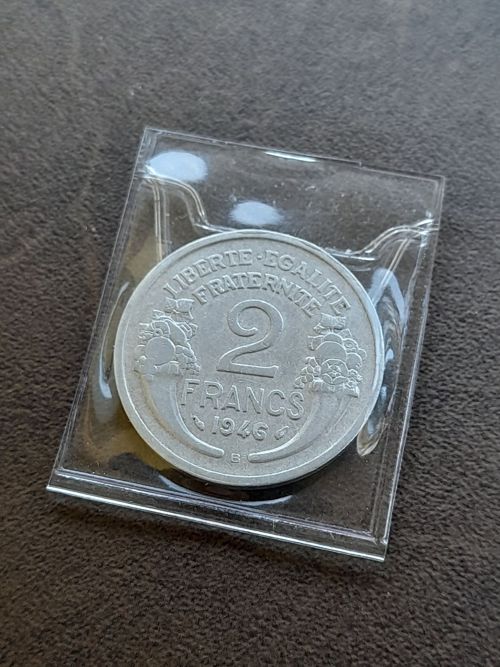Alle Münzen: 2 Francs 1946 b Frankreich  – Gebraucht aus Basel von Basel_20 8
