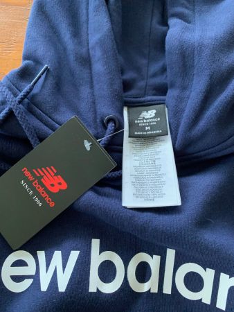 Neu New Balance Kapuzenpullover Herren Gr. M Baumwolle