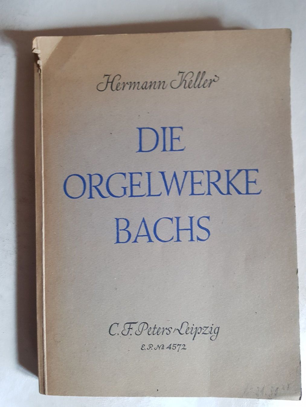 Libri: Hermann Keller -  Die Orgelwerke Bachs - 1948 – Usato da Walterswil BE venduto da Lonitti