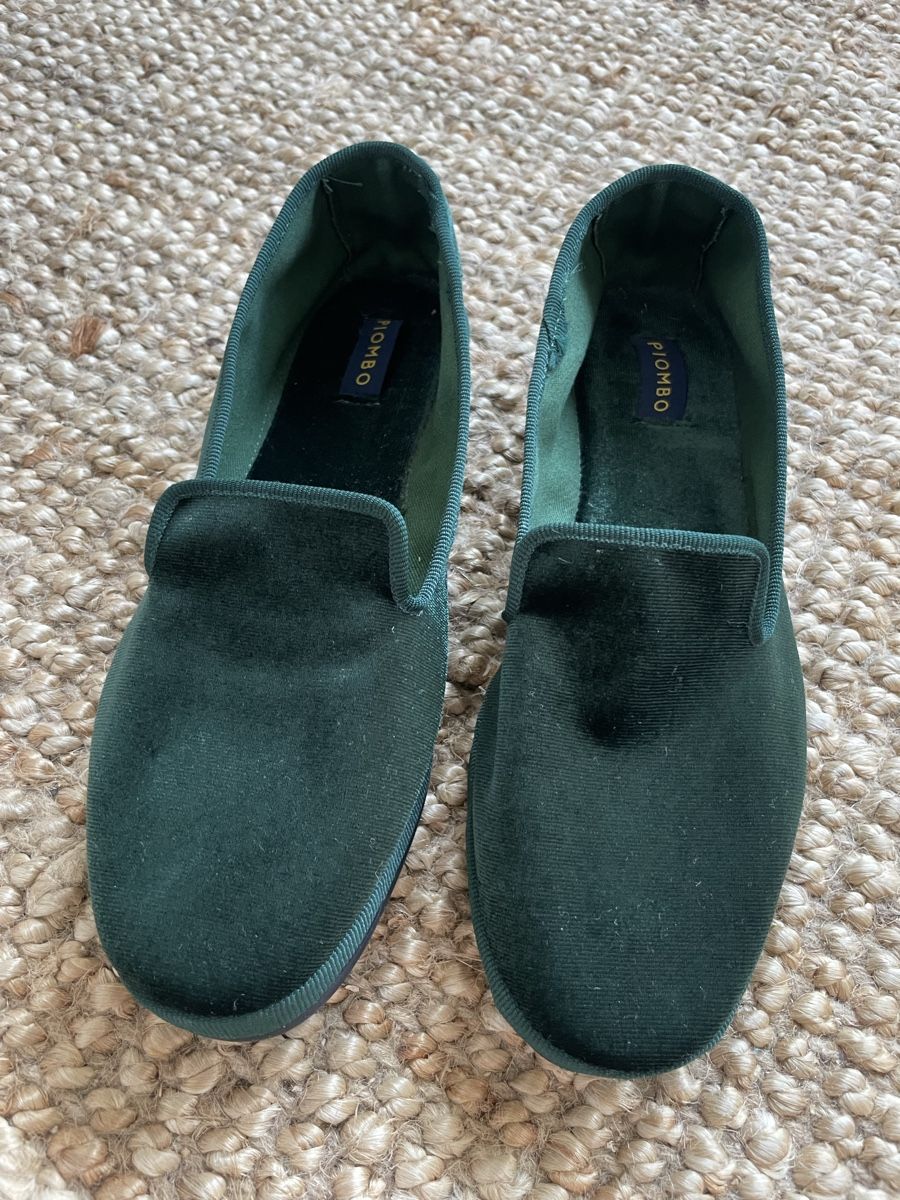 Scarpe da donna: New Piombo green velvet slippers – Nuovo (secondo la descrizione) da Zürich venduto da chr_sp59 2