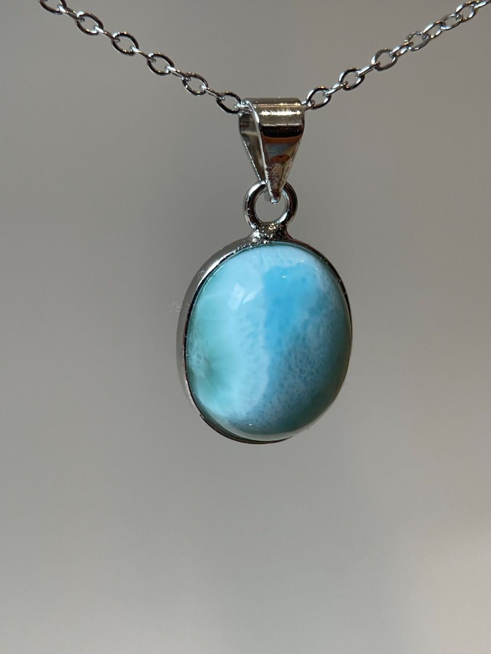 Anhänger: Larimar-Cabochon-02 – Neu und originalverpackt aus Schiers von sisikristall 3