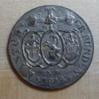 1/6 Bazen Graubünden, 1842, unz