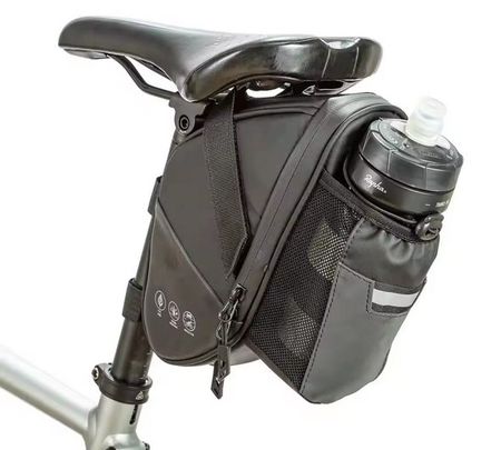 Wasserdichte Fahrrad-Satteltasche mit Flaschenhalter
